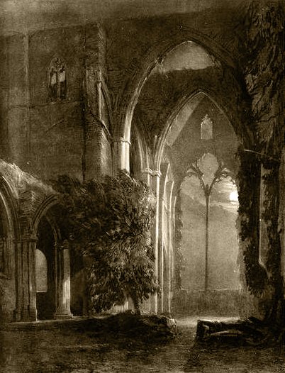 Tintern Abbey looking extra Gothic in the full moon...
🎨 Lithograph on paper by Charles Joseph Hullmandel after John Skinner Prout. Bristol Museums, Galleries and Archives.