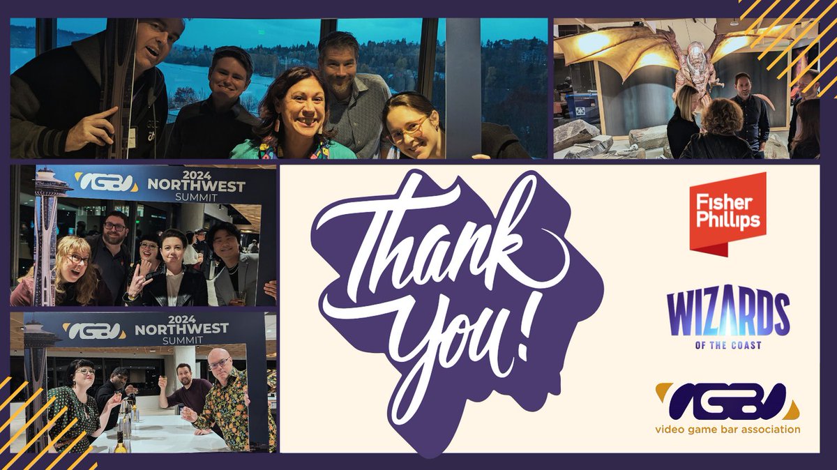 The Pre-Summit reception at Wizards of the Coasts was a great success!  Thank you to our host WOTC, and our sponsor Fisher Phillips.  #law #videogames #vgba