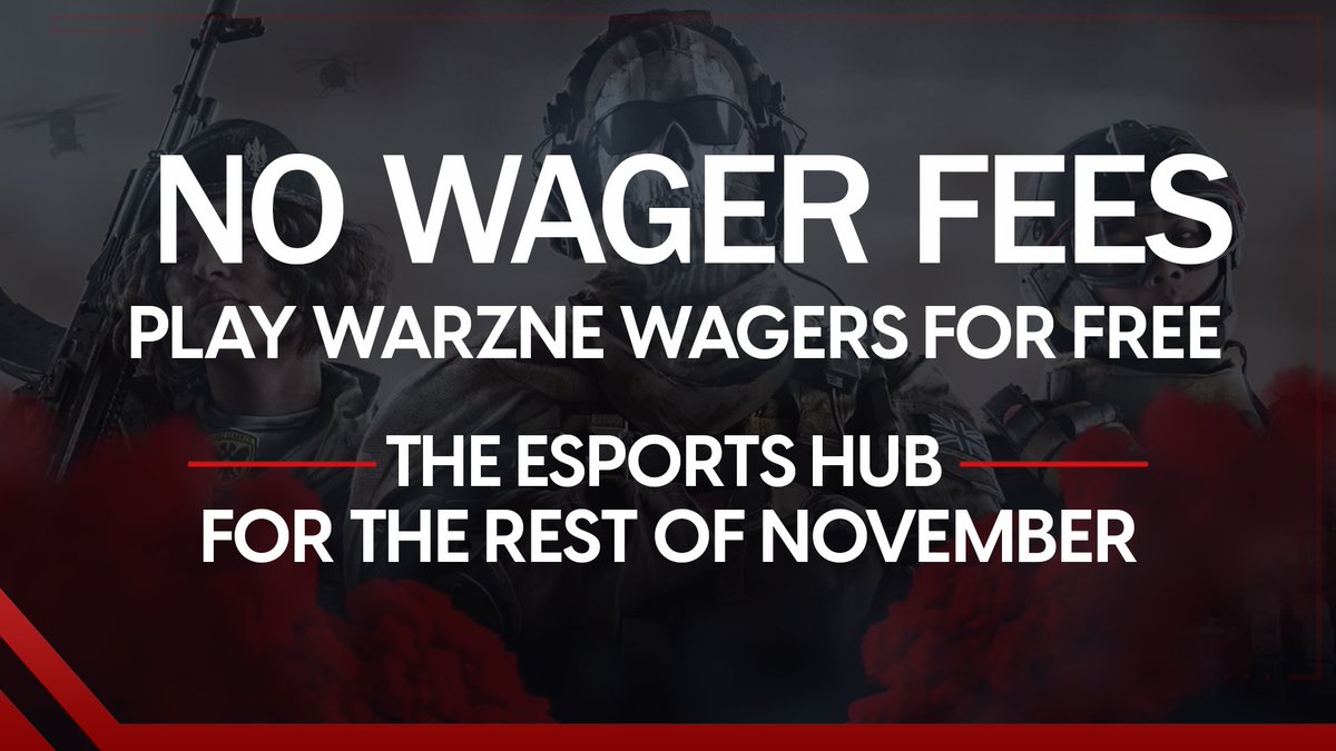 🚨NO WARZONE WAGER FEES🚨

Although you may not typically use our platform for Warzone wagers, we've turned off all wager fees to celebrate the new season!

You and your friend can deposit with PayPal or card, chall each other, and keep 100% of what you play for.

#WZ #Warzone