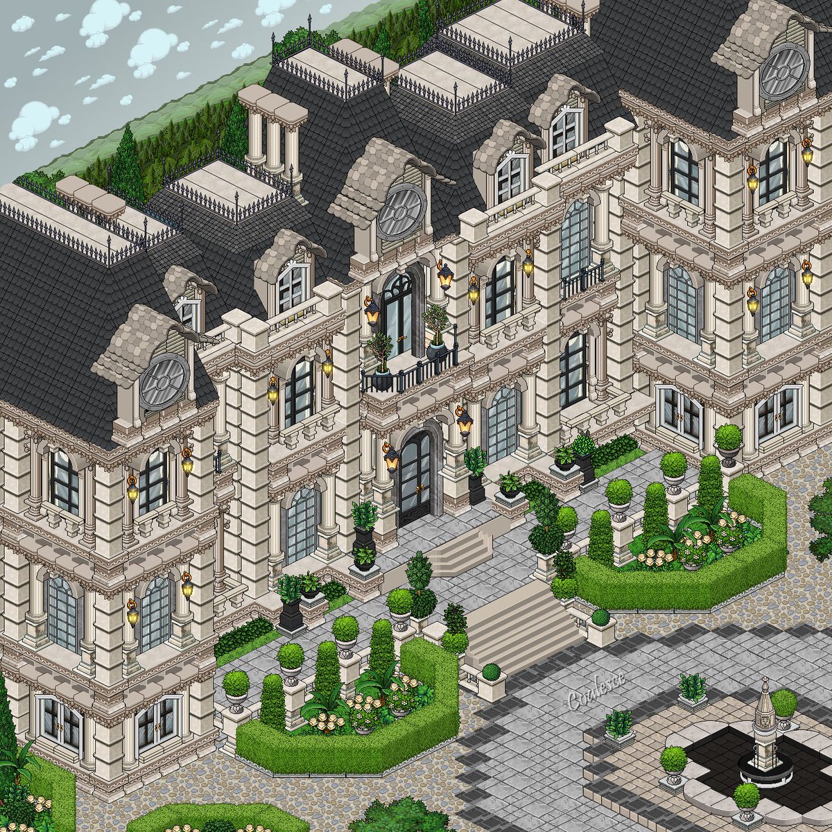 Luxury Château (Manor)⛲️
Built on <a href="/habboxfrance/">Habbox</a> 
#retrobuilds