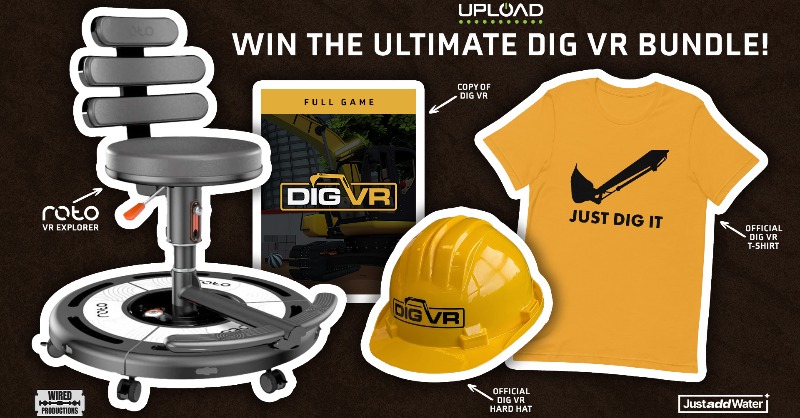 DigVRgame's tweet photo. To celebrate launching Dig VR on @MetaQuestVR, we have added EVEN MORE ENTRIES!  

Win an ultimate Dig VR + Roto VR Chair Bundle, worth over $1000!

To enter:
💛 Follow @WiredP &amp; @DigVRgameplus our partners @UploadVR &amp; @Roto_vr!
🔁 RT
👷 Tag a friend!

More entries 👇