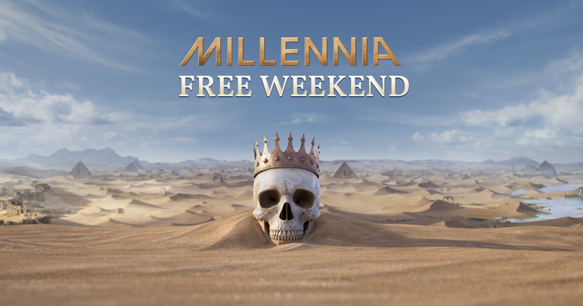Millennia is free to play until the 18th of November! But that is not all! 

The base game and premium edition are also currently on sale until November 26th, on Steam, up to 50% off!

Check out Millennia here: pdxint.at/3O6l726
