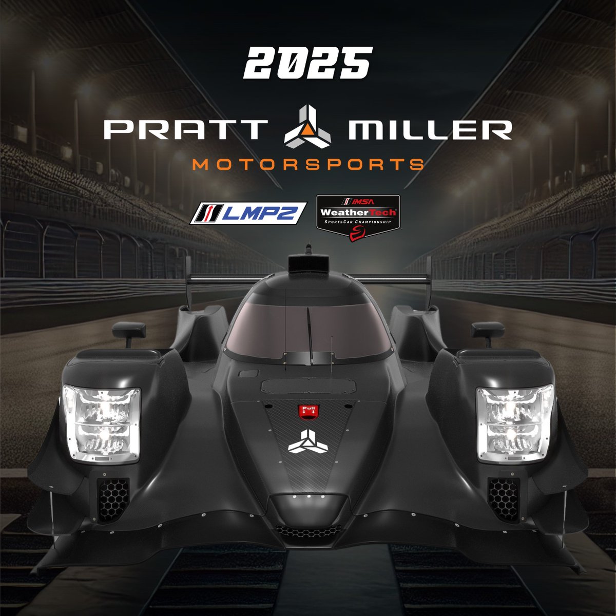 PrattMillerMS's tweet photo. We’re thrilled to announce Pratt Miller Motorsports' return to prototype racing in 2025!

Even more exciting, we’re welcoming @PiFitti and @JamesRoe_IE to the team. 

Looking forward to an incredible season in the IMSA WeatherTech SportsCar Championship LMP2 category as well as in GTD Pro.

➡️Full Release: https://t.co/QcUbPbo0pL