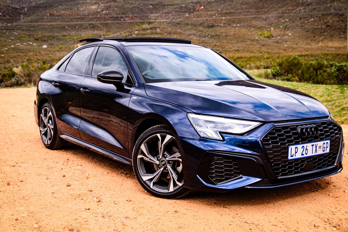 _jasonlottering's tweet photo. Audi A3 S-Line 35 TFSI Black Edition Sedan! ✌️

Rating: 7.5/10
Exterior: 9/10
Interior: 9/10
Sound: 8/10
Handling: 9/10
Fuel: 10/10 (5.7L/100km!)

Get yours for R806 300! 💰
Included: 5yr/100 000km plans &amp; warranties! ✨

#AudiA3 #SLine #BlackEdition #CarReview #AudiSouthAfrica https://t.co/GgWIdJZNWq