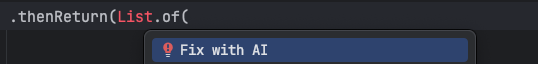 Varun Upadhyay (@thegreedyreader) on Twitter photo How is "Fix with AI" helpful while doing a basic import? How is this not impacting developer productivity which an IDE should be aiming in the first place?
<a href="/intellijidea/">IntelliJ IDEA, a JetBrains IDE</a> How is "Fix with AI" helpful while doing a basic import? How is this not impacting developer productivity which an IDE should be aiming in the first place?
<a href="/intellijidea/">IntelliJ IDEA, a JetBrains IDE</a>