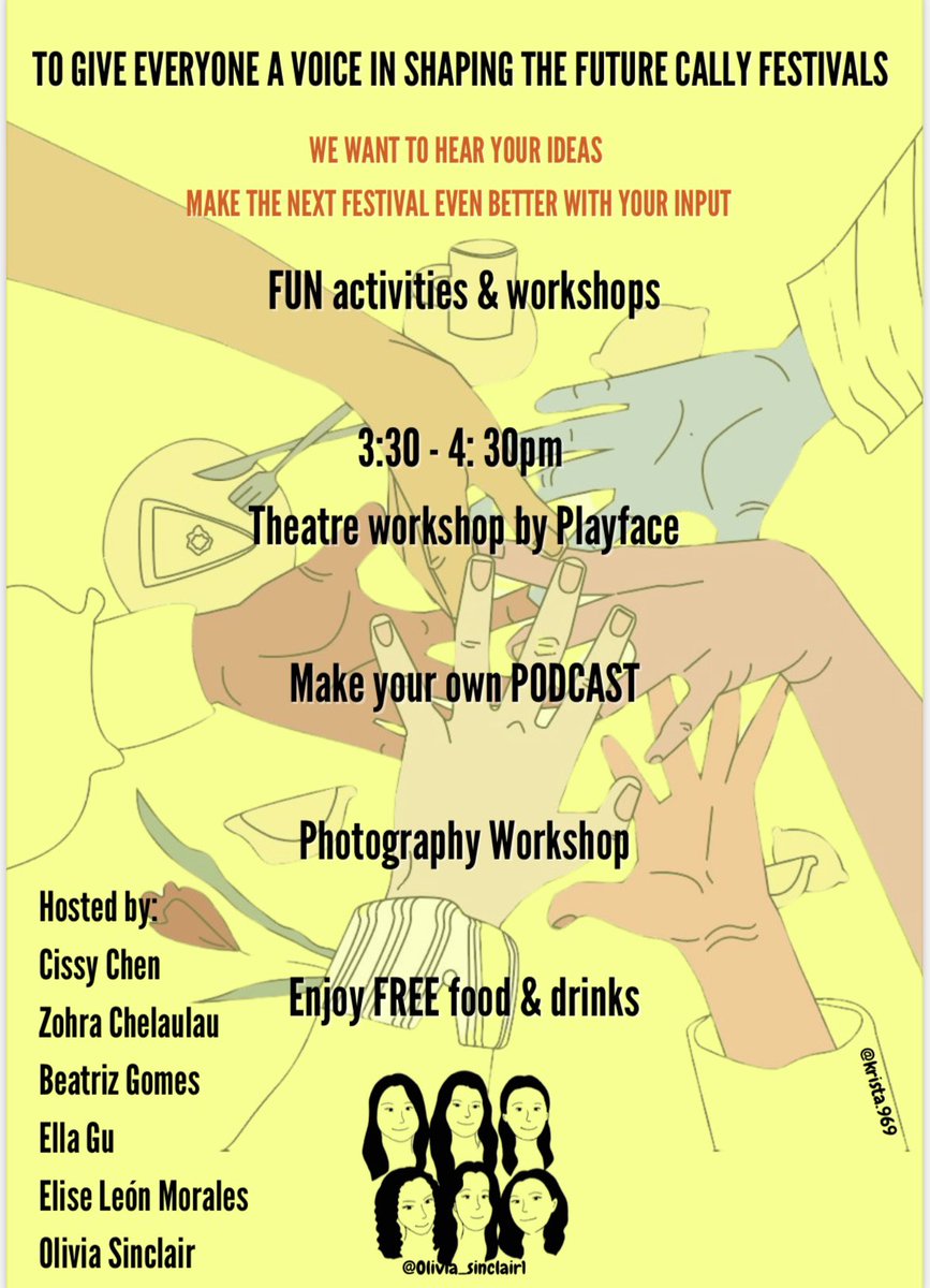 Come and join us this Saturday for a special event aimed at shaping the future of the Cally Fest! There will be food, music and creative activities for all to enjoy 🥙