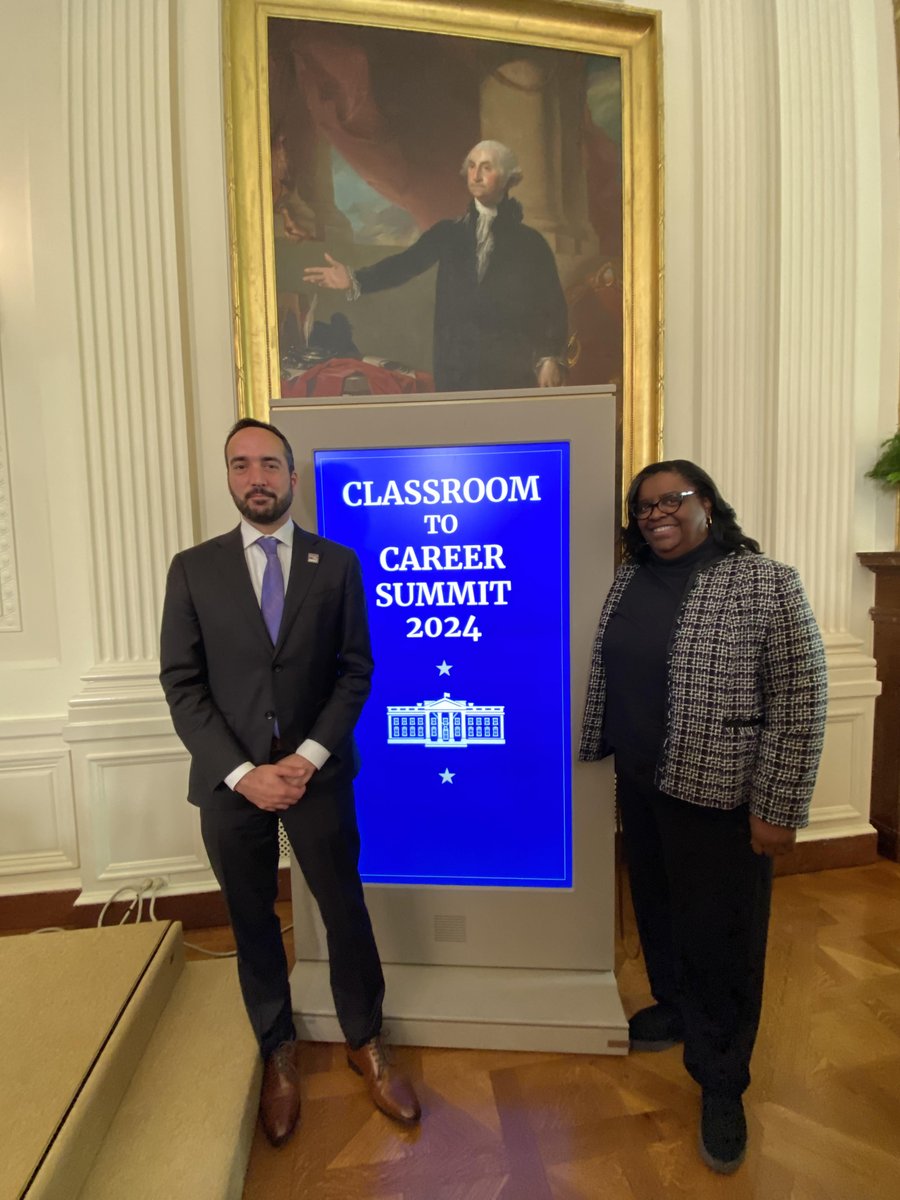 SEIU (@seiu) on Twitter photo ICYMI: Union leaders Dave Foley & Jessica Stewart join the Classroom to Career Summit at the <a href="/WhiteHouse/">The White House</a> & <a href="/usedgov/">U.S. Department of Education</a>. Representing diverse public service workers, they’re advocating for pathways to quality jobs and a competitive workforce! #UnionsForAll #RaisetheBar ICYMI: Union leaders Dave Foley & Jessica Stewart join the Classroom to Career Summit at the <a href="/WhiteHouse/">The White House</a> & <a href="/usedgov/">U.S. Department of Education</a>. Representing diverse public service workers, they’re advocating for pathways to quality jobs and a competitive workforce! #UnionsForAll #RaisetheBar