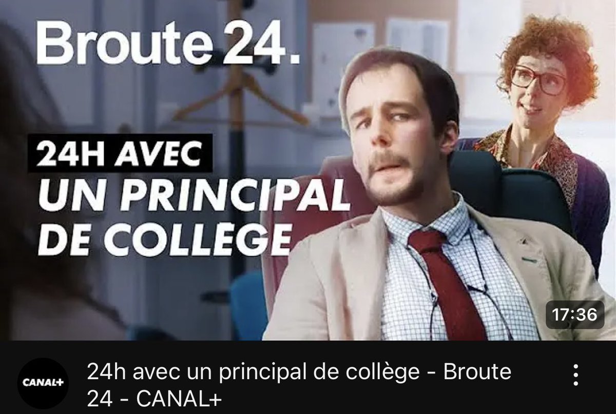 Broute24
Épisode « Principal de collège »
Dispo sur YouTube.

youtu.be/MueHDtrhFJc?fe…