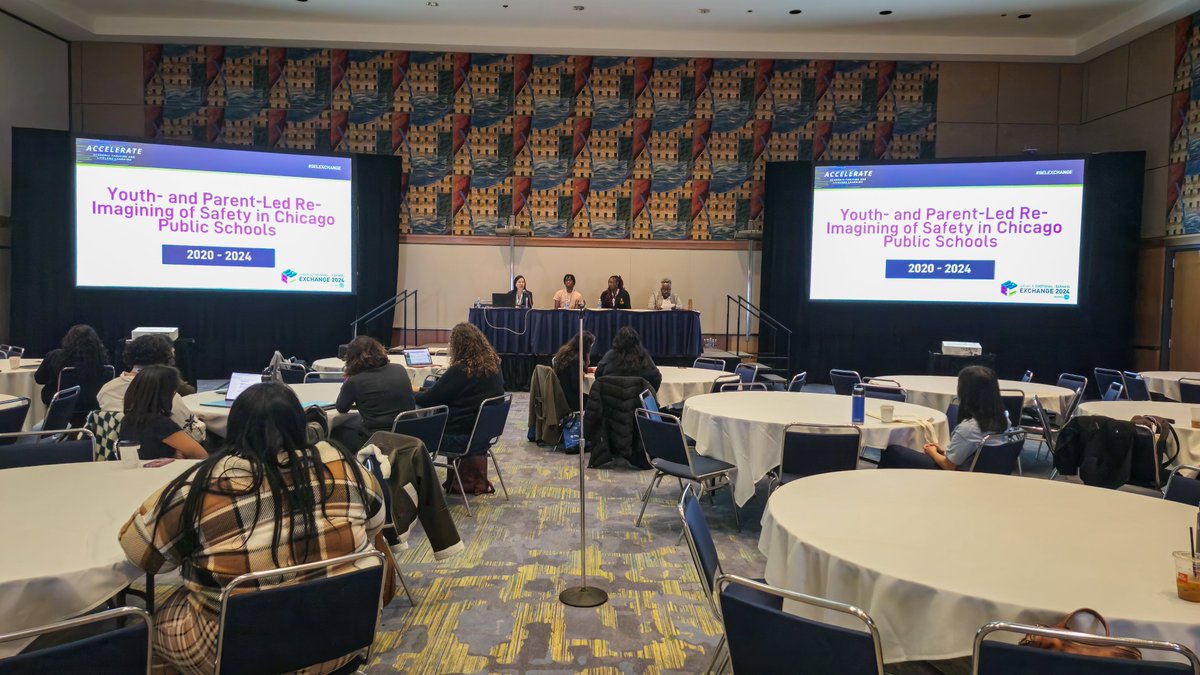 ChiPubSchools's tweet image. Students learn best when they feel safe and supported. At the 2024 SEL Exchange Conference, hosted by @caselorg, Chief of Safety and Security Jadine Chou, along with @COFIOnline Co-Chair Karen Lynn Morton and students, shared our District’s reimagined approach to school safety.…