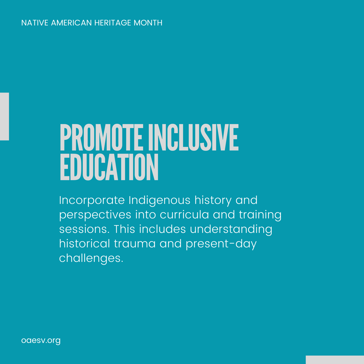 OAESV (@ohioallianceesv) on Twitter photo Even small steps, when multiplied, can help prevent violence and support meaningful change. Believe Native survivors. ❤️
Sources: <a href="/CDCgov/">CDC</a>; <a href="/safensovereign/">Sovereign Bodies Institute</a>; <a href="/niwrc/">National Indigenous Women's Resource Center</a>
#NativeAmericanHeritageMonth #NAHM #NAHM2024 Even small steps, when multiplied, can help prevent violence and support meaningful change. Believe Native survivors. ❤️
Sources: <a href="/CDCgov/">CDC</a>; <a href="/safensovereign/">Sovereign Bodies Institute</a>; <a href="/niwrc/">National Indigenous Women's Resource Center</a>
#NativeAmericanHeritageMonth #NAHM #NAHM2024