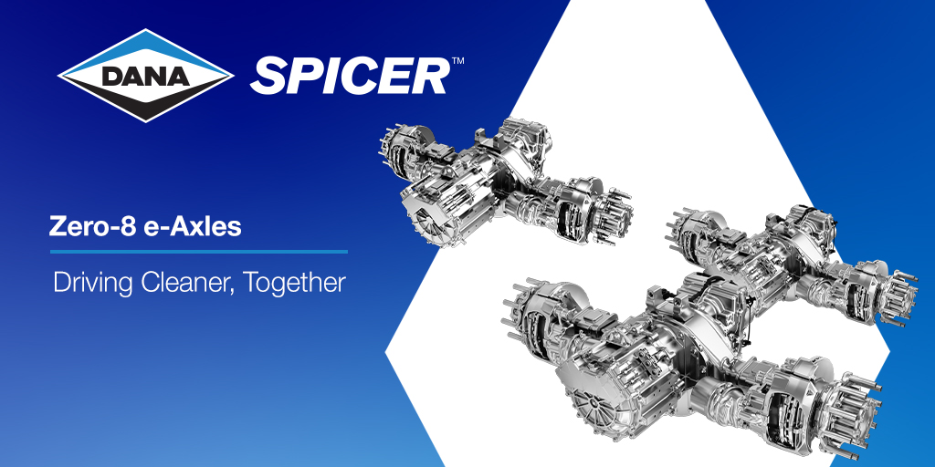 DanaInc_'s tweet photo. At this very moment, our Zero-8 e-Axles are helping fleets shift to zero-emissions. Our modular single or tandem solutions for Class 7 and 8 trucks make your electrification goals completely attainable so we can all drive cleaner, together. Learn more: https://t.co/KdQTV2ILYn https://t.co/Uz2a9ylPAE