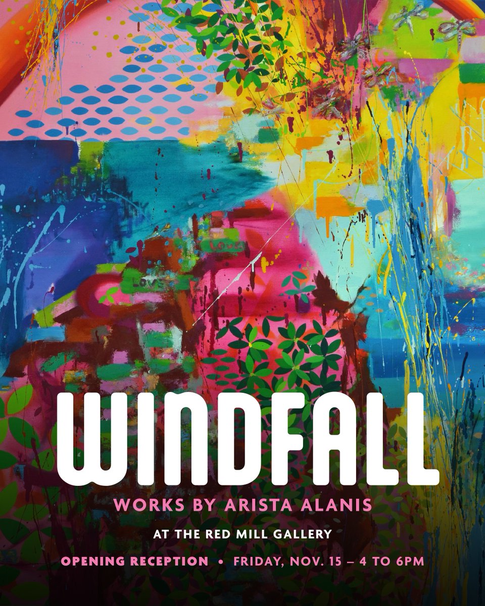 Join us on Friday, November 15th from 4 to 6pm at the Red Mill Gallery for the Opening Reception of Windfall: Works by Arista Alanis. 

Windfall will run through December 11th.

vermontstudiocenter.org/gallery