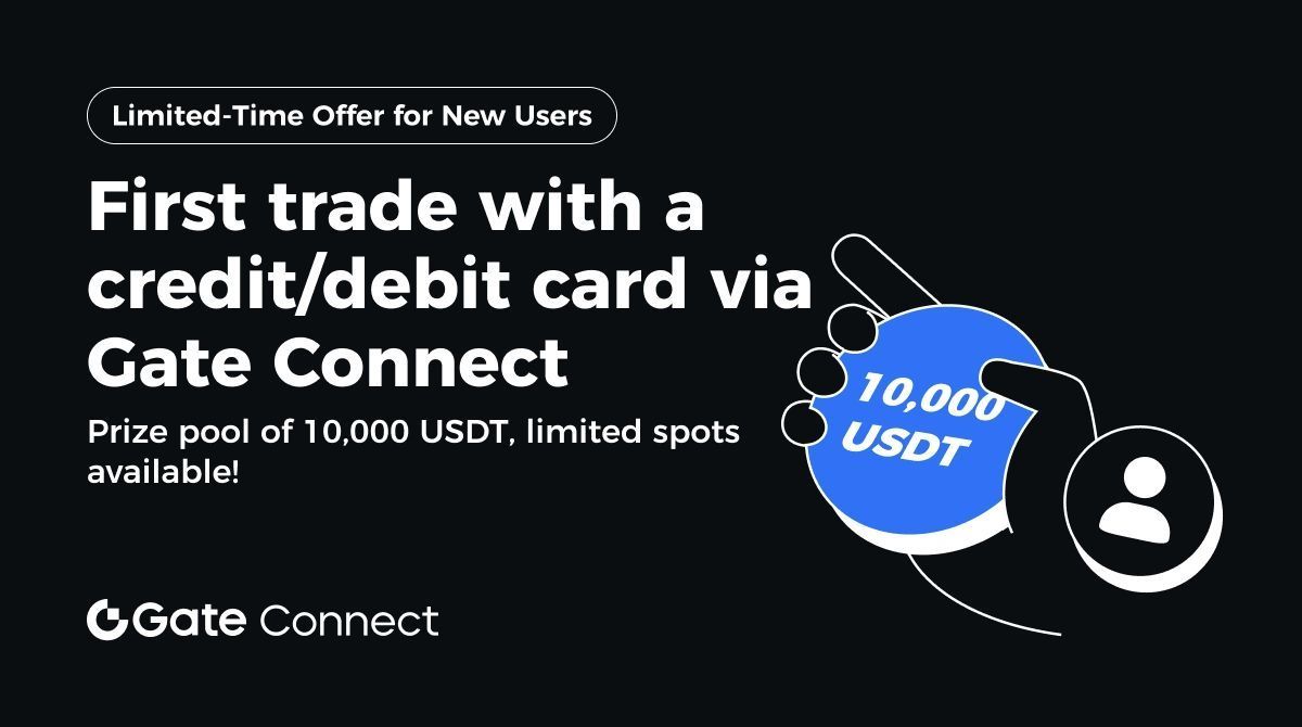 Gate's tweet photo. 🚀 Gate Connect new user benefits are here! 5 USDT cashback for the first transaction,and the total prize pool is 10,000 USDT! 💰

🔥Grab the spot, first come first served,  the 1st, 100th, 200th, 300th, and 400th users who complete the task can get an extra 10 USDT! 🎉

Join now👉 https://t.co/tUWTF7IDRl

#USDT #Giveaway