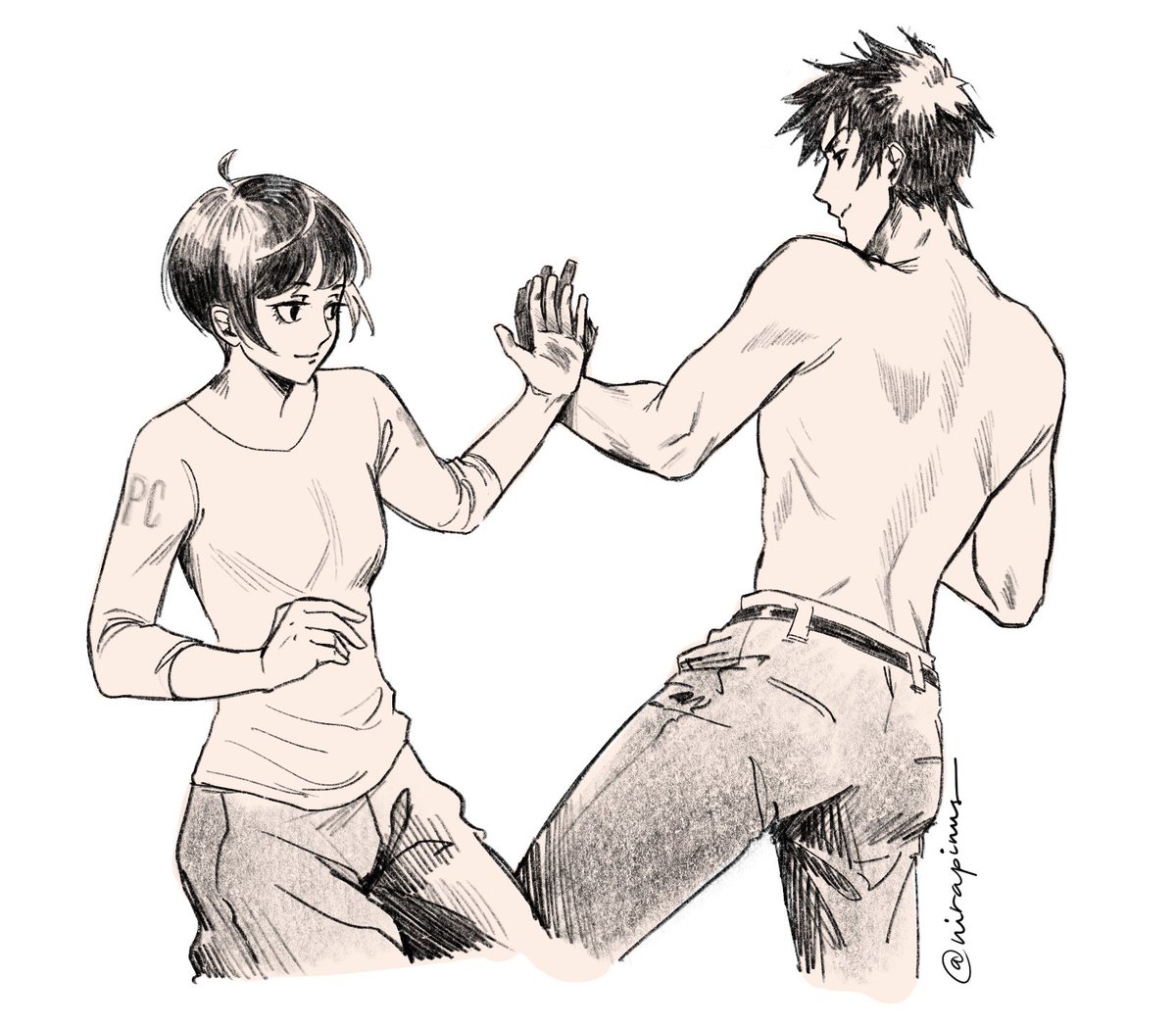 nirapinus's tweet photo. first steps #PSYCHOPASS #狡噛慎也 #常守朱 https://t.co/RPtD8b7zZN
