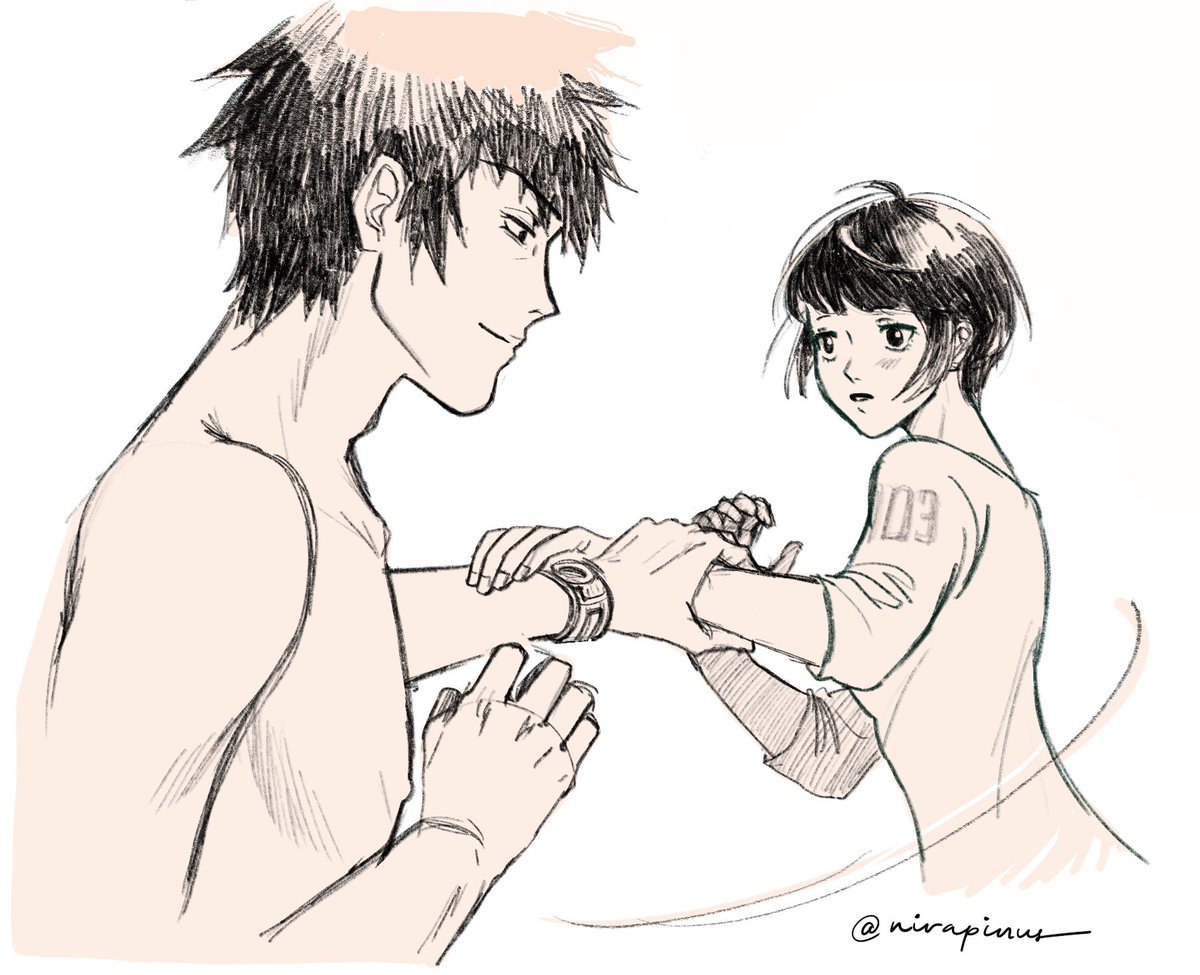 nirapinus's tweet photo. first steps #PSYCHOPASS #狡噛慎也 #常守朱 https://t.co/RPtD8b7zZN