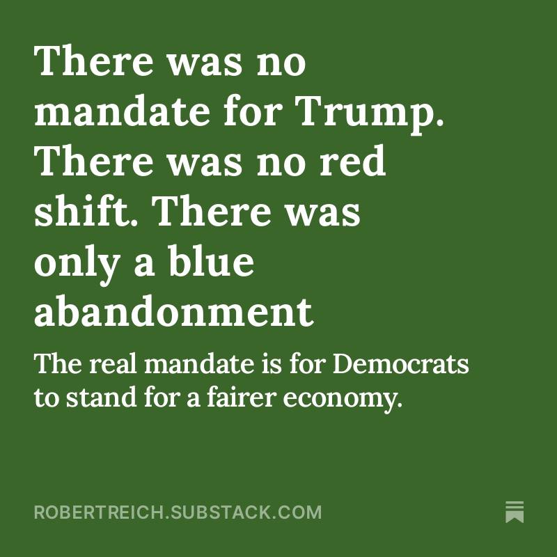 Trump is saying the election gave him a “very big mandate.”

Rubbish. 

Here's why he's wrong. bit.ly/3US6e7z
