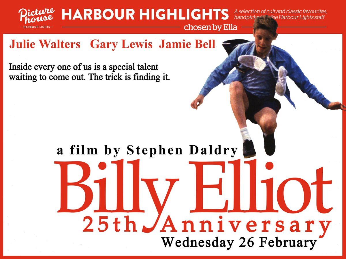 HarbourLightsPH's tweet image. 🚨 NEW HARBOUR HIGHLIGHTS! 🚨

Our first batch of staff picks for 2025 are...
#BigTroubleInLittleChina  - Thu 23 Jan
#BillyElliot: 25th Anniversary - Wed 26 Feb
#Quadrophenia - Wed 26 March

🎟️ Only £8/£5 Members - on sale now! picturehouses.com/HarbourHighlig…