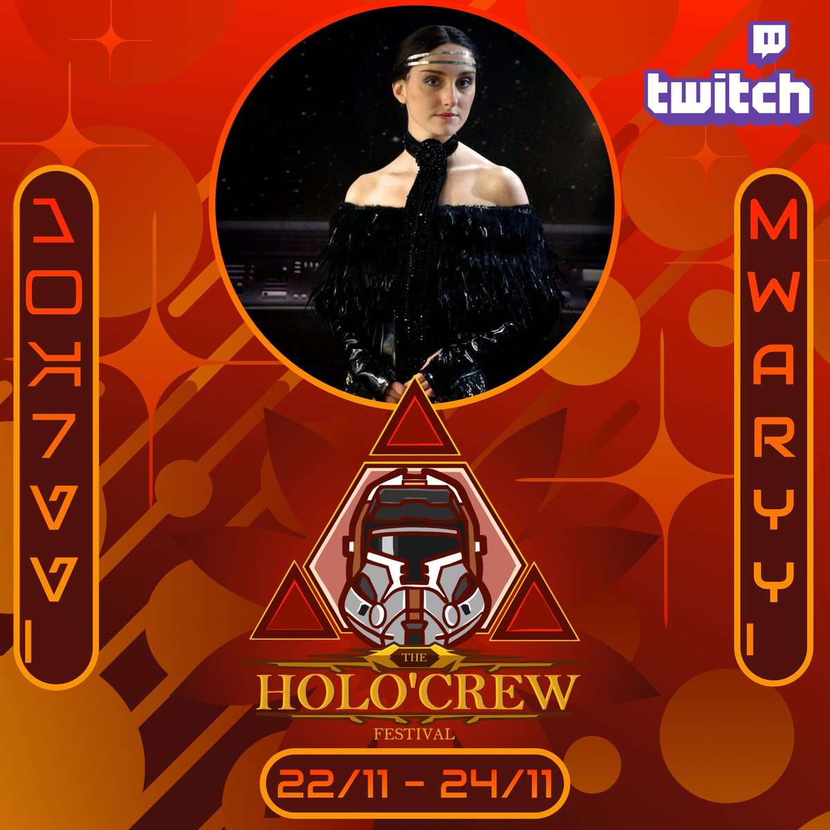 Notre Padmé nationale, Mwaryy, grande cosplayeuse et créatrice de contenus sur les réseaux sera présente lors de l'événement The Holo'Crew Festival !
Retrouvez la sur Instagram, Twitch, TikTok et YouTube pour plus d'informations ! ✨