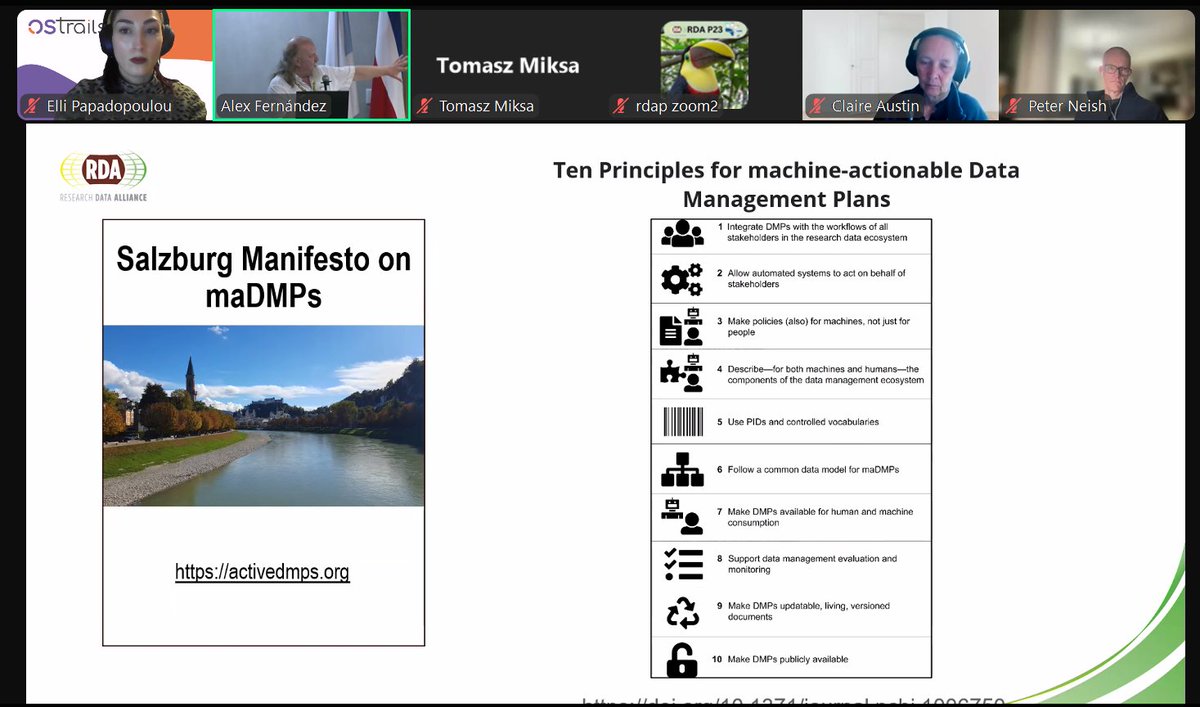 Elli Papadopoulou (@elli_lib) on Twitter photo Really enjoyed our <a href="/resdatall/">Research Data Alliance (RDA)</a> session today!
Key points from our discussions:
🔗Explored ways to integrate ORCID in #maDMP workflows.
📢 Support for forming a new WG—an essential next step.
🌍 Common API governance, best practices & needs.
✉️Join us: activedmps.org Really enjoyed our <a href="/resdatall/">Research Data Alliance (RDA)</a> session today!
Key points from our discussions:
🔗Explored ways to integrate ORCID in #maDMP workflows.
📢 Support for forming a new WG—an essential next step.
🌍 Common API governance, best practices & needs.
✉️Join us: activedmps.org