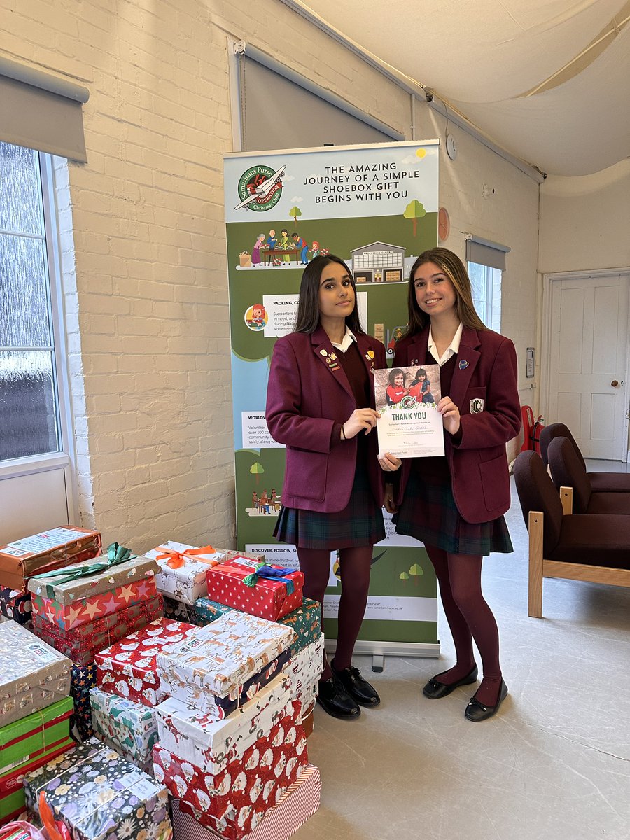 Head Girls Jaya and Alannah proudly delivered over 70 boxes to the local drop off centre this afternoon in support of <a href="/SamaritansPurse/">Samaritan's Purse</a> <a href="/OCC_shoeboxes/">Operation Christmas Child</a> . Thank you so much to our #CCFamily for supporting this project so positively #CCResponsibility #CCRespect
