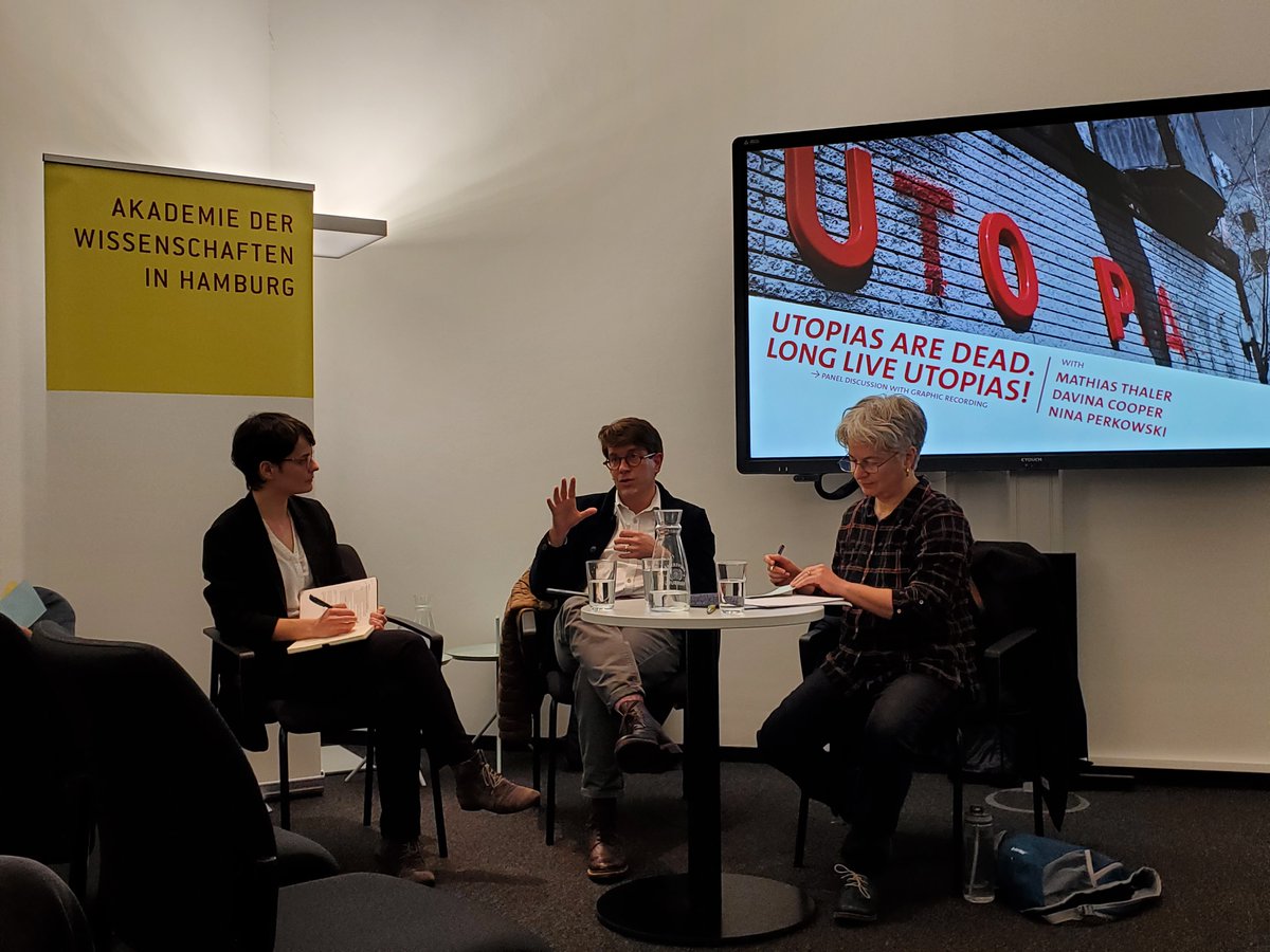 Futures of Sustainability (@fos_uhh) on Twitter photo Mathias Thaler (Edinburgh), Davina Cooper (London) and Nina Perkowski (Hamburg) discuss the potential of utopias in socio-political future-making at our Panel “Utopias are dead. Long live Utopias!”
<a href="/DavinaCooper5/">Davina Cooper</a>
<a href="/ninaperkowski/">Nina Perkowski</a>
<a href="/argen_tin/">Christine Hentschel @chrhentschel.bsky.social</a>
<a href="/awhamburg/">Akademie der Wissenschaften in Hamburg</a>
bit.ly/Utopia_Event Mathias Thaler (Edinburgh), Davina Cooper (London) and Nina Perkowski (Hamburg) discuss the potential of utopias in socio-political future-making at our Panel “Utopias are dead. Long live Utopias!”
<a href="/DavinaCooper5/">Davina Cooper</a>
<a href="/ninaperkowski/">Nina Perkowski</a>
<a href="/argen_tin/">Christine Hentschel @chrhentschel.bsky.social</a>
<a href="/awhamburg/">Akademie der Wissenschaften in Hamburg</a>
bit.ly/Utopia_Event