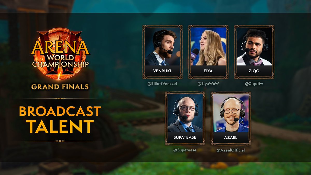 AzaelOfficial's tweet photo. Super excited to be joining @WoWEsports for the AWC Finals this weekend!

The Guantlet starts Friday, then Saturday / Sunday are the Grand Finals for NA / EU. 

Been loving the new expansion so I'm really happy to get a chance to cast some WoW before the year's over!

LET'S GOOO! https://t.co/qPsfgGFG87