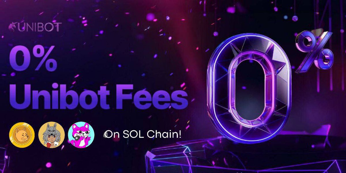 TeamUnibot's tweet photo. 0% Fee Promotion: Solana Edition! 🟣 
14 Nov - 21 Nov.

Lucky Tokens Chosen: $PONK x $DUBCAT x $SWP. 
@RealPonkCoin, @Saitama_Reborn, @DubcatCTO.

Unibot SOL TG bot: https://t.co/1C59WvHIgb
Unibot webapp: https://t.co/QBqNCNFkNu https://t.co/P8FnzpqDaa