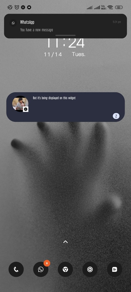 roy_rinkon's tweet image. Hey @XiaomiIndia, I’ve locked my WhatsApp for privacy, so msgs dnt show in notifications.But oddly, they’re visible in the home screen widget if I select a contact! Isn’t this a privacy flaw?How secure is MIUI 14 on my #RedmiNote10ProMax if locked apps can still reveal msgs? 🤔