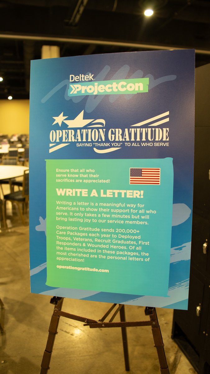 Deltek (@deltek) on Twitter photo Thank you, #DeltekProjectNation, for coming together at #DeltekProjectCon to support <a href="/OpGratitude/">Operation Gratitude</a>! Last night, attendees assembled Care Kits and wrote letters for members of the U.S. Military and first responders. Your kindness & support mean so much! 💙
#DeltekCares Thank you, #DeltekProjectNation, for coming together at #DeltekProjectCon to support <a href="/OpGratitude/">Operation Gratitude</a>! Last night, attendees assembled Care Kits and wrote letters for members of the U.S. Military and first responders. Your kindness & support mean so much! 💙
#DeltekCares