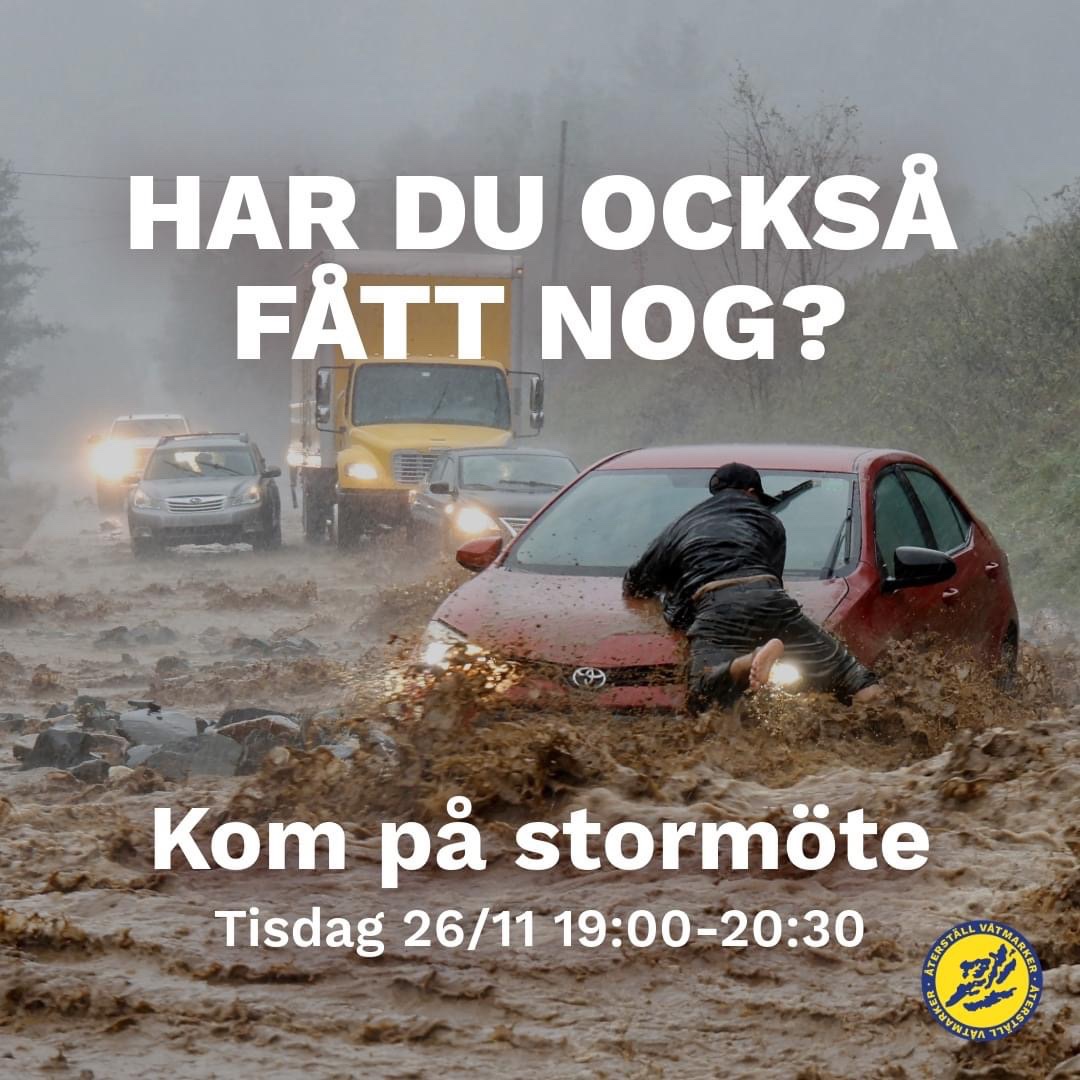 KLIMATKATASTROFEN KOSTAR LIV.

Har du också fått nog?
Kom på zoom-möte 26 november. 

Registrera dig till mötet redan nu: tinyurl.com/357m79ba

Evenemang på facebook här: facebook.com/share/1VuDd2fT…

#klimat #klimatförändringar #tippingpoints