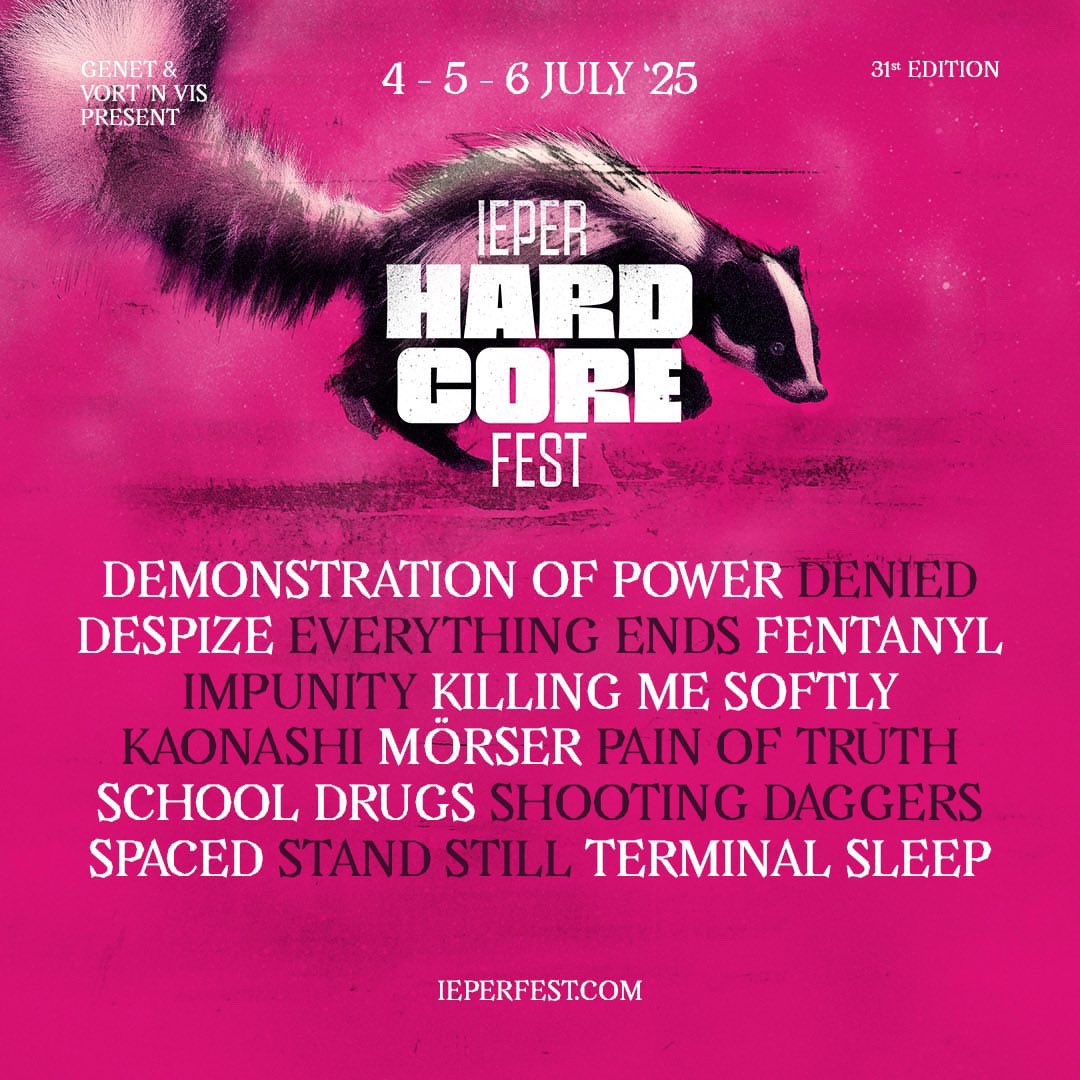 Playing <a href="/Ieperfest/">Ieperfest</a> in July, 2025.

Early bird tickets on sale now.