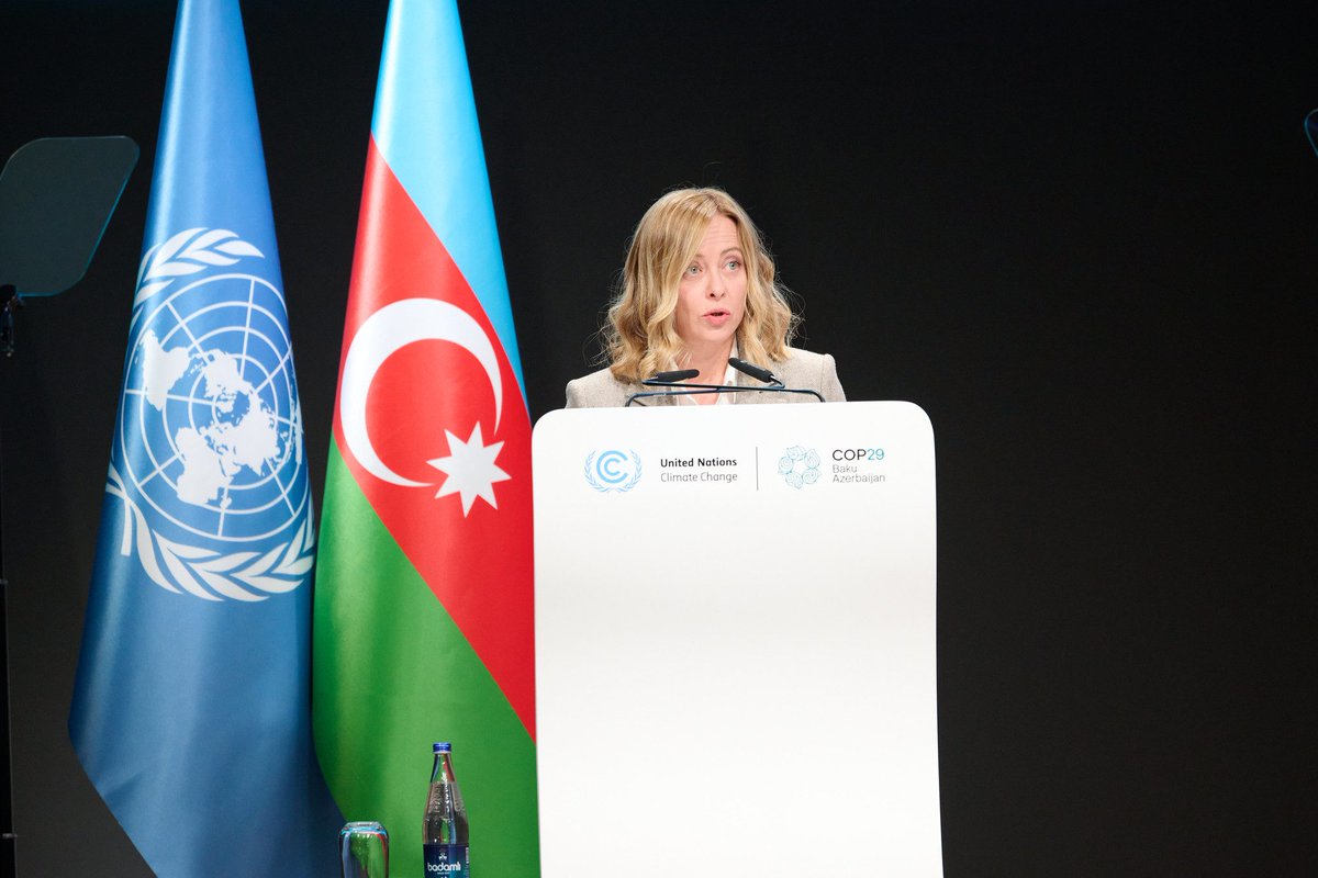 Yesterday at #COP29, 🇮🇹 PM <a href="/GiorgiaMeloni/">Giorgia Meloni</a> reaffirmed support to two <a href="/G7/">G7</a> initiatives with <a href="/UNDP_RomeCentre/">UNDP_RomeCentre</a>: #EnergyForGrowth and the Adaptation Accelerator Hub which aim to advance energy access and climate resilience in vulnerable regions.

Find out more: go.undp.org/oVQ