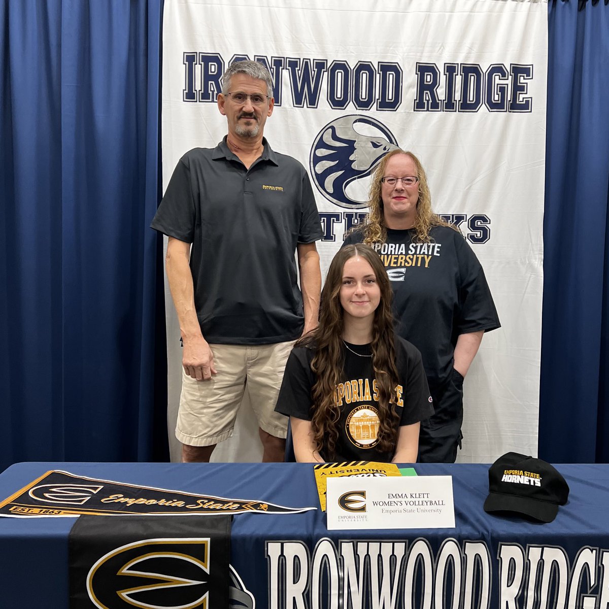Congratulations Emma!  #IRVB Senior Emma Klett signed her National Letter of Intent to play collegiate volleyball at Emporia State University. 

#IRVB #Tradition #TakeFlight #LeaveTheNest