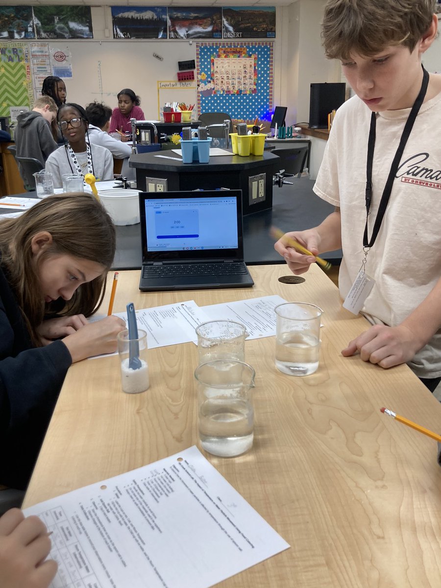 Thermal energy and particle movement.  Who knew that dissolving Epsom Salt depends on multiple factors!
#BeEvergreen