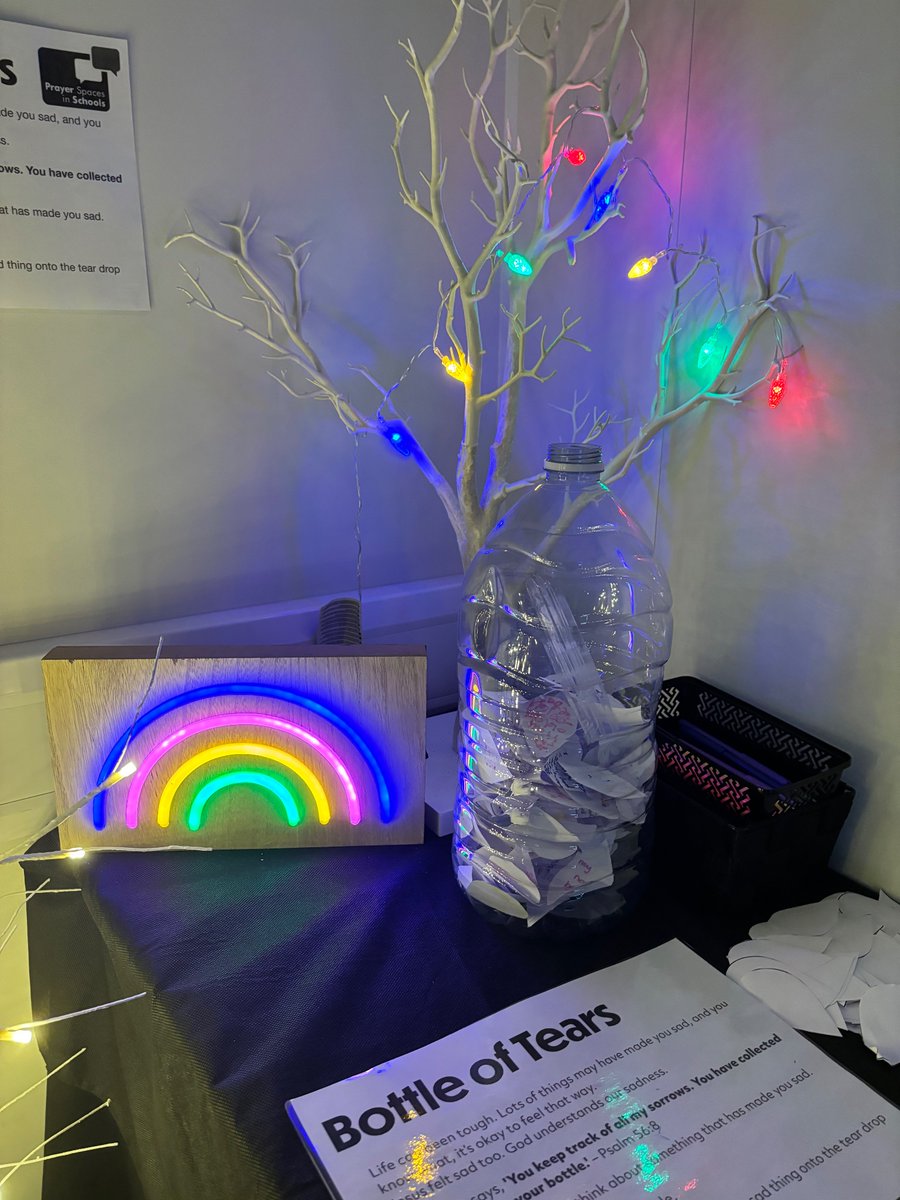 PrayerInSchools's tweet image. ‘The privilege &amp;amp; responsibility of hosting a prayer space in school is never lost on me. To create a space where pupils can creatively explore, reflect &amp;amp; if they choose to, pray, is a total joy’

Find out more at prayerspacesinschools.com