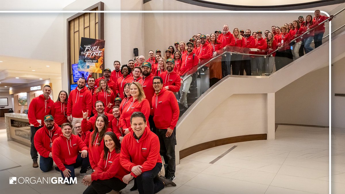Organigram_Inc's tweet photo. That's a lot of Buds! 

What a terrific time with our sales and marketing teams at our annual sales conference. Together we worked on making and strengthening connections, learning from each other and laying plans for 2025... It's going to be "Big!" $OGI https://t.co/JEcmCRdbbj