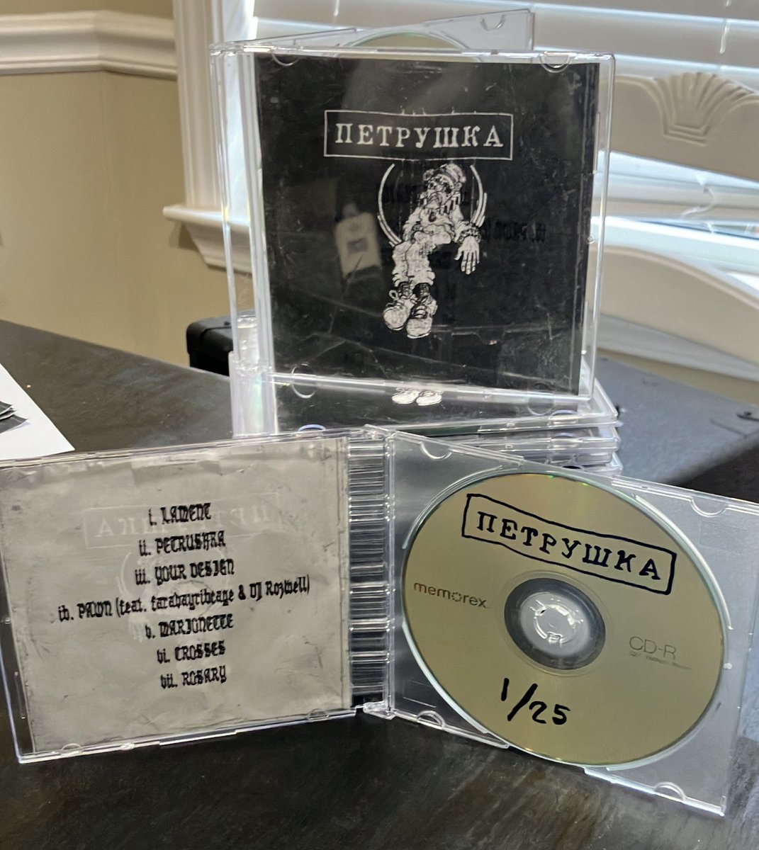 PETRUSHKA CDS. AVAILABLE ON TOUR.