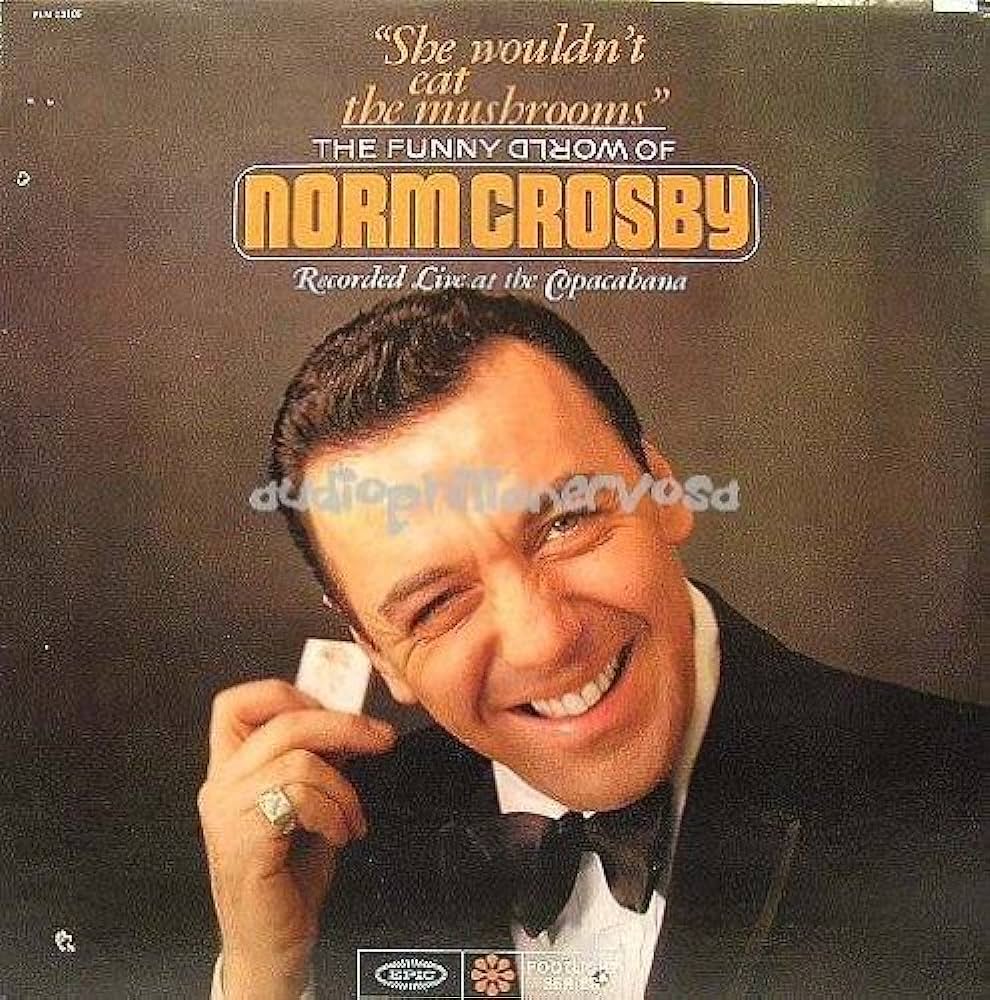nzaino's tweet photo. Hear Norm Crosby's 1966 album She Wouldn't Eat the Mushrooms on Boston Comedy Radio! Listen at https://t.co/w5rLathbah or download the Live365 app for your phone or Roku!
#bostoncomedyradio #bostoncomedy #bostonstandup #comedy #radio #onlineradio #normcrosby https://t.co/zjeIflKIfO