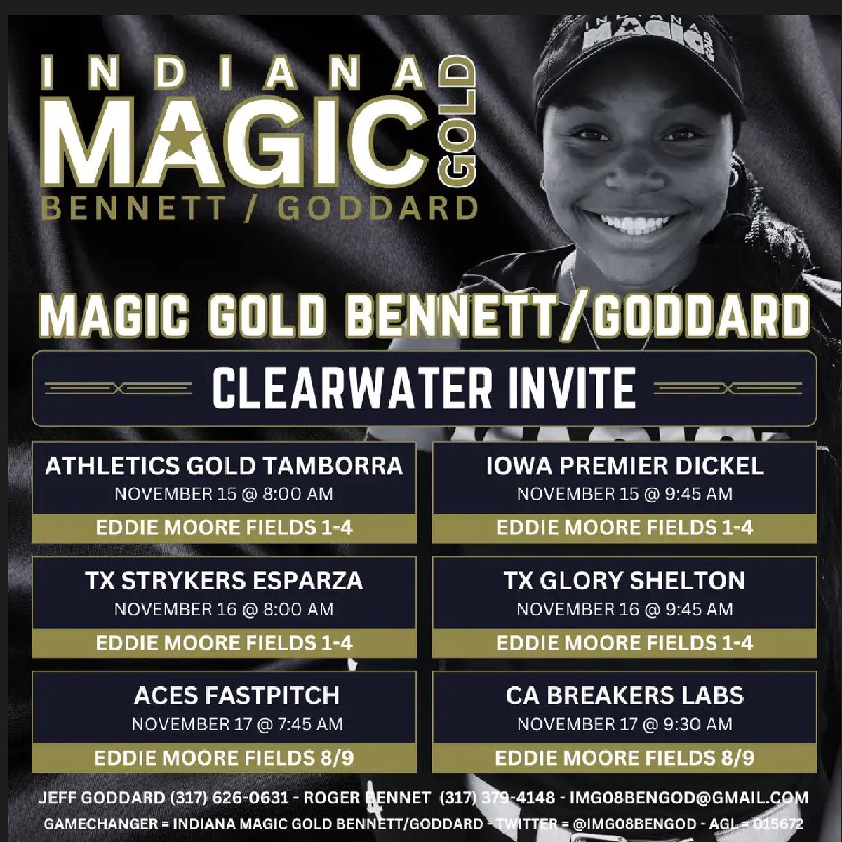 Madi_Wainwright's tweet photo. We @IMG08BenGod are back in the ☀️ State of Florida this weekend on the field @TeamNJSoftball Clearwater Invite! Coaches come check us out!#GettingBetterStrongerDaily #GoldBlooded 🥎💙💛@ExtraInningSB @IHartFastpitch @SoftbalAmerica @LegacyLegendsS1 @LineDsoftball @Los_Stuff @Softballsfuture @thealliancefp @AGLSoftball
@LakeCentralSB @Couch_Chronicle @MarkPorter23LC @Carter2698 @rachelfolden25 @JUAthleticsLife @AcceleratedFas1 @champmindcoach @b_murray