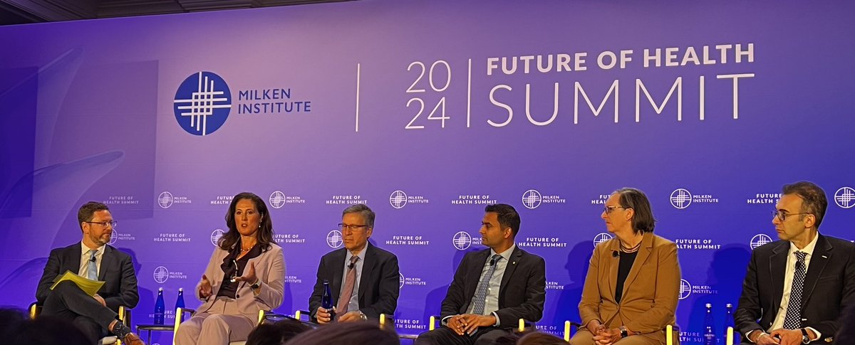 DrKarenKnudsen's tweet photo. TY @MilkenInstitute for prioritizing discussion of early onset cancers — on the rise— at #MIHealthSummit.  Our panel identified actionable proposals to understand, manage, &amp; mitigate this disturbing trend.  Now let’s do!
@NCIDirector @mohitmanrao @cityofhope @GuardantHealth https://t.co/aro6fdPd6u
