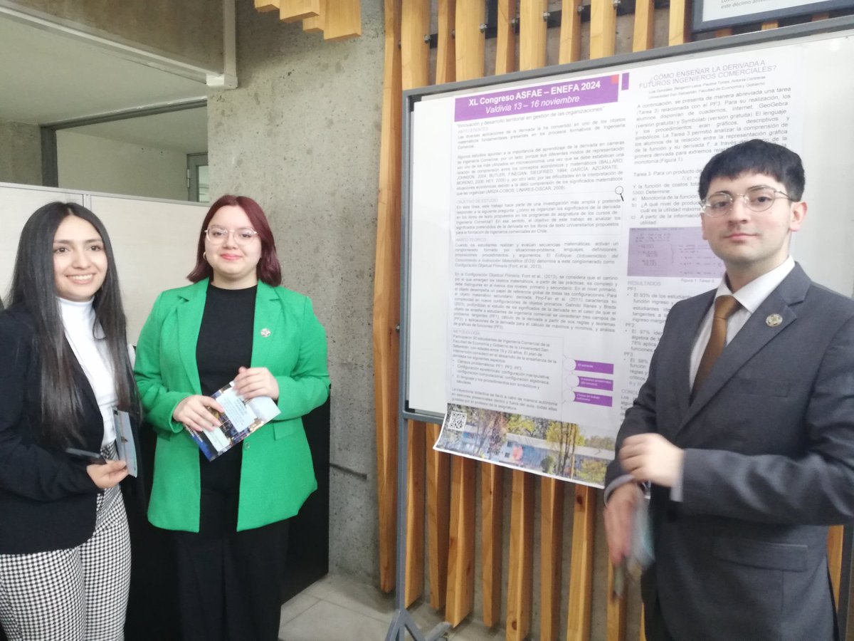 faceauach's tweet photo. Inauguramos la exposición de pósters a cargo de estudiantes, en el Congreso #ASFAE #ENEFA en Facea @UAustraldeChile.
Quienes deseen visitarla, se encuentra en el hall del Edificio Facea hasta este viernes. https://t.co/bGMkiLwTNw