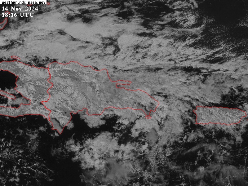 En Santo Domingo y el Distrito Nacional esta  tarde el cielo estará medio nublado a nublado con lluvias  moderadas y aisladas ráfagas de viento por la incidencia de un sistema frontal. También ocurrirán lluvias en La Altagracia, El Seibo, La Romana, Hato Mayor entre otras.