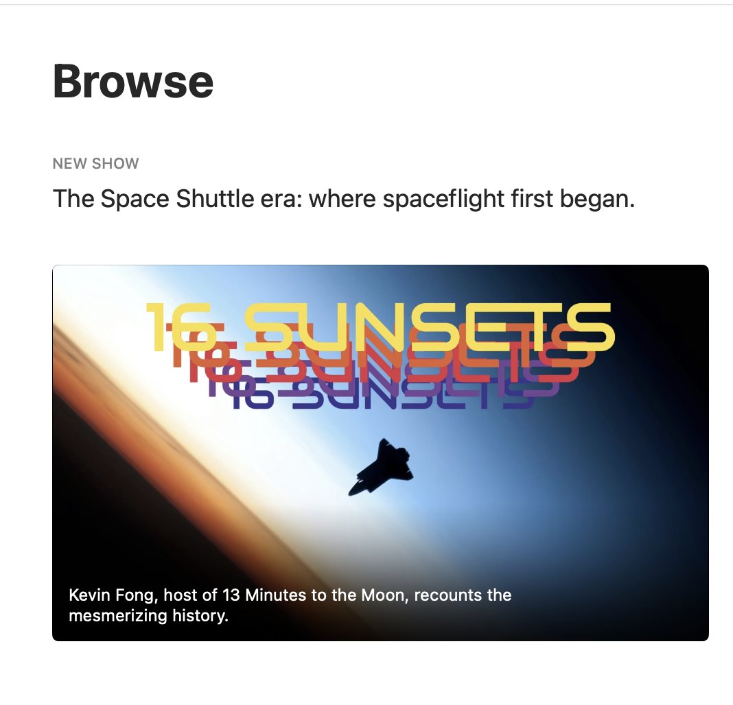 Thanks <a href="/ApplePodcasts/">Apple Podcasts</a> - so exciting to see 16 Sunsets featured on the front page! 🥰💫

Listen to the show on Apple Podcasts: podcasts.apple.com/ca/podcast/16-…