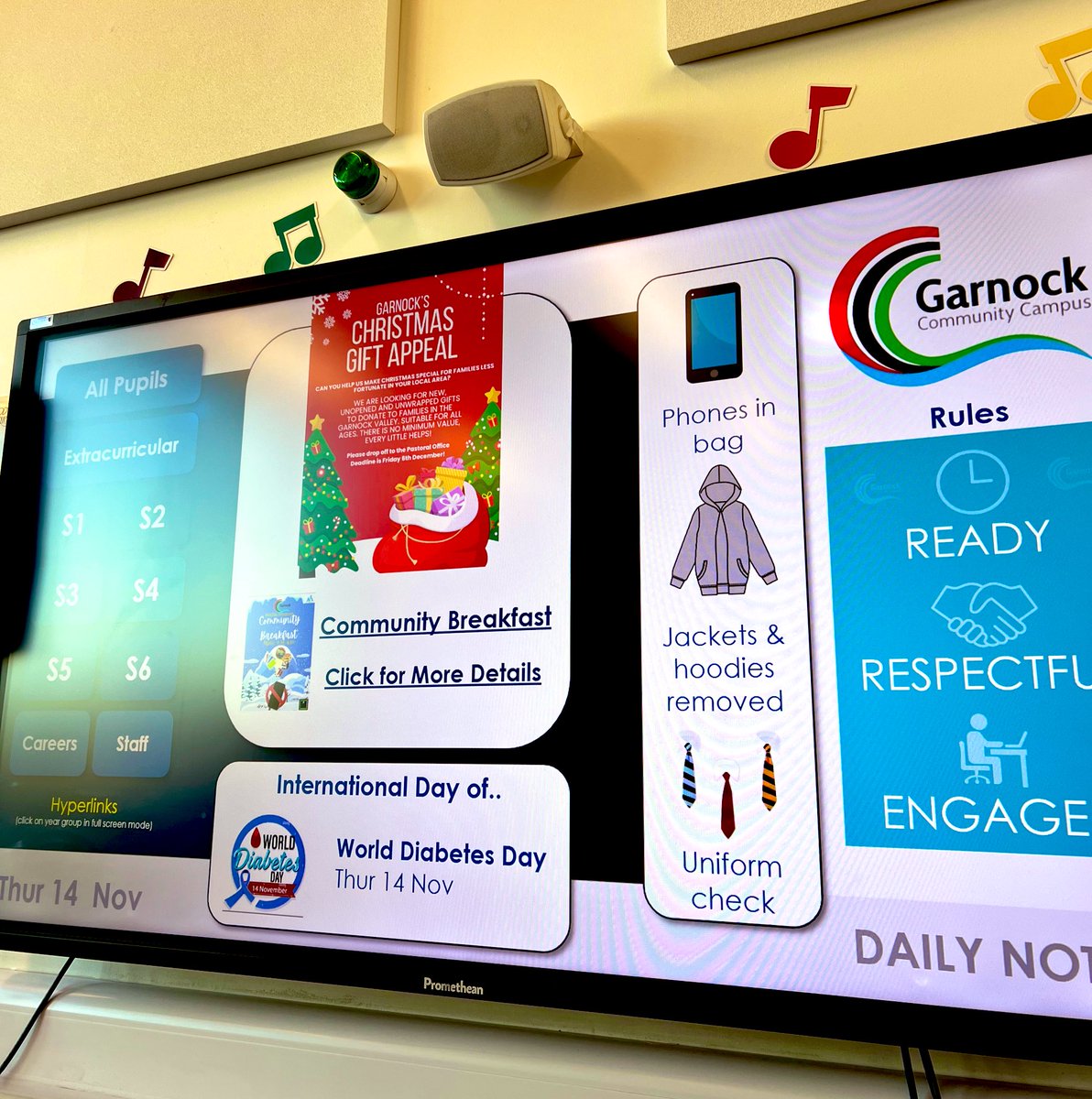 Miss Galloway was delighted to see that International Diabetes Awareness Day was being recognised in register classes this morning. 

To all pupils and parents who live with diabetes every day… we’ve got this! 💪🏻💙

<a href="/GarnockCampus/">Garnock Community Campus</a> 
#Diabetes #DiabetesAwareness