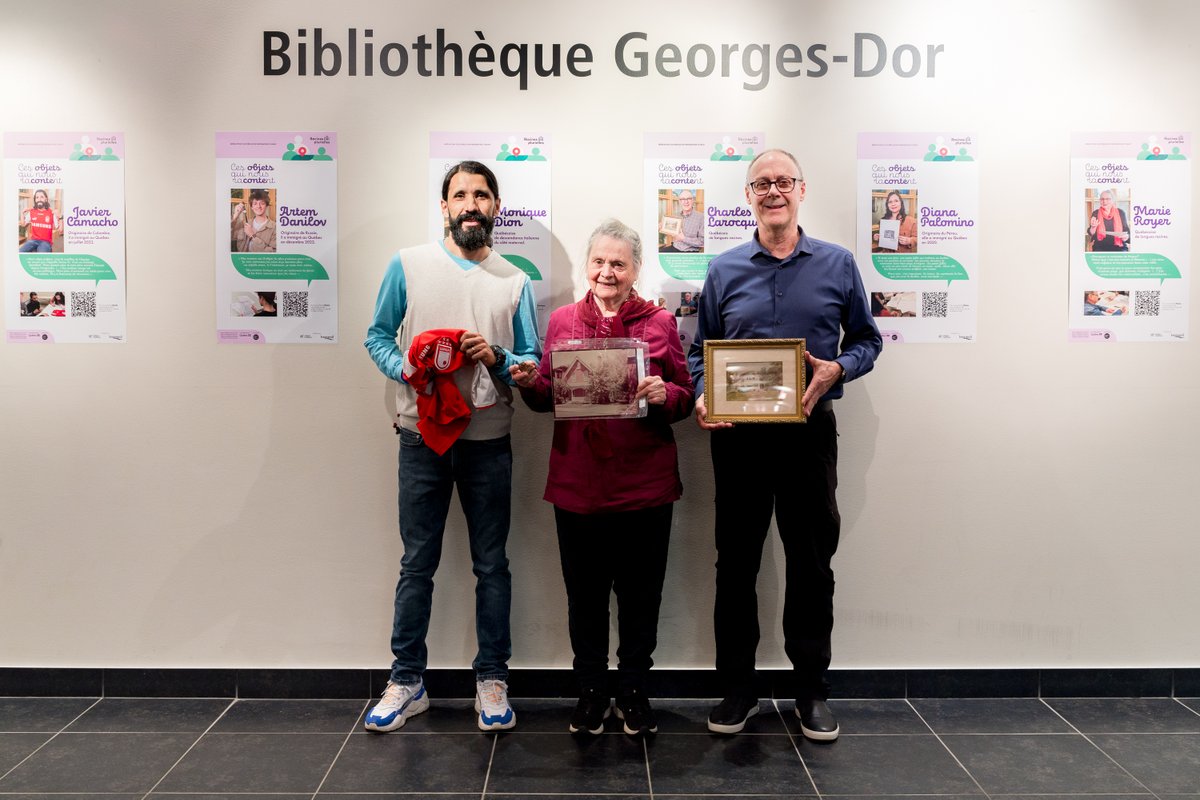 Culture pour tous (@culturepourtous) on Twitter photo Vernissage de l'exposition «Ces objets qui nous racontent» dans le cadre du projet Racines plurielles à Longueuil. 💼🌱
Bravo à toutes et tous! <a href="/MIFI_QC/">Immigration-Québec</a>
Communiqué: bit.ly/3AxKXsD
Pour en savoir plus: bit.ly/3RkqPyv
📷 Jean-Michael Seminaro Vernissage de l'exposition «Ces objets qui nous racontent» dans le cadre du projet Racines plurielles à Longueuil. 💼🌱
Bravo à toutes et tous! <a href="/MIFI_QC/">Immigration-Québec</a>
Communiqué: bit.ly/3AxKXsD
Pour en savoir plus: bit.ly/3RkqPyv
📷 Jean-Michael Seminaro