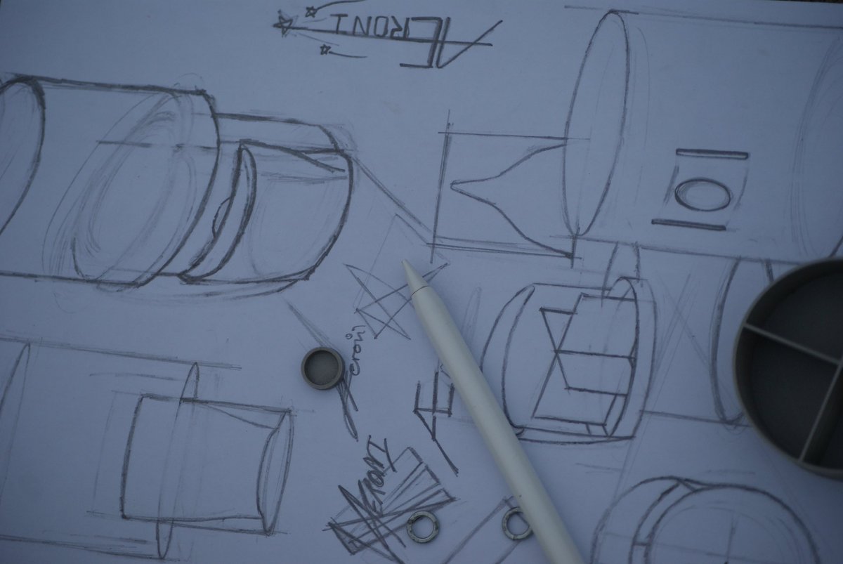 The original drawings for the Exhaust Pen Holder, just some rough sketches that led to the final product.
It took many design iterations to get to this point, but I’m satisfied with this design! 😀✈️🚗
#art #design #car