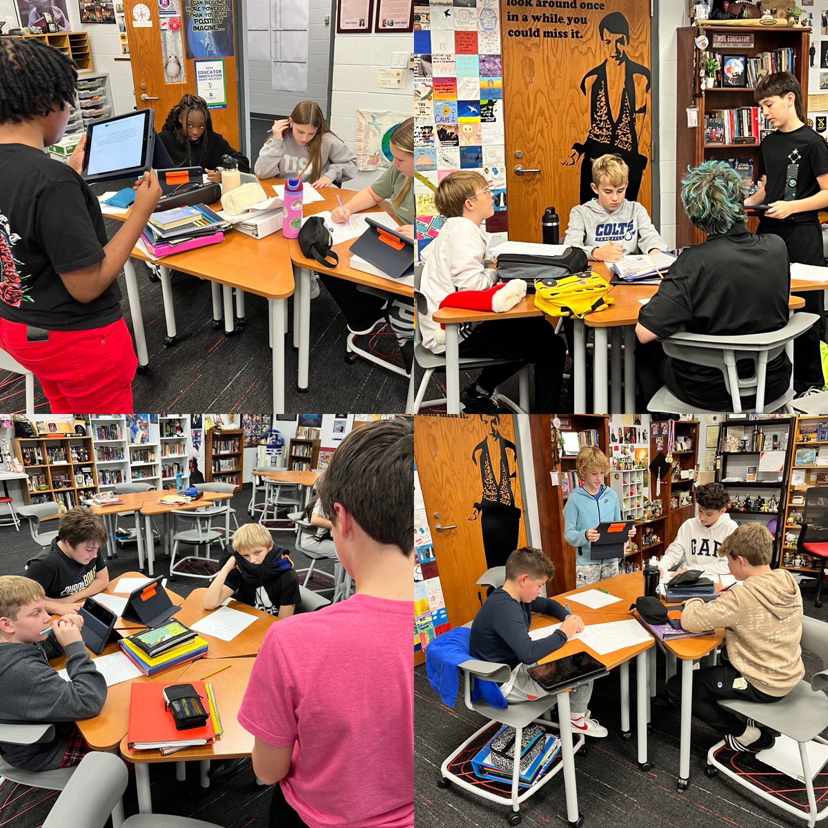 Today the kids did mini presentations for the introductions they wrote. The first real step to giving a full speech to the entire class.