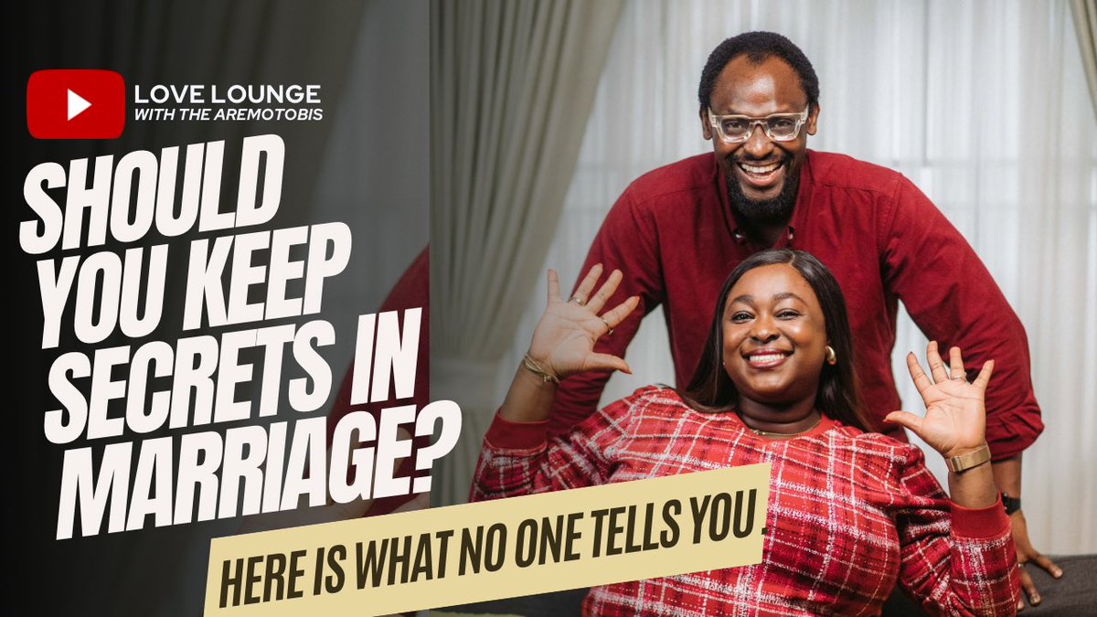 aremotobi's tweet photo. Have you subscribed to our Youtube Channel?

It’s LoveLounge with the Aremotobis where you are served real truth for relationships and marriages.

New Episode has dropped!

Subscribe NOW if you haven’t and SHAREEEEEE!!

https://t.co/qL92XDaBvF https://t.co/gGP9qF7NTi