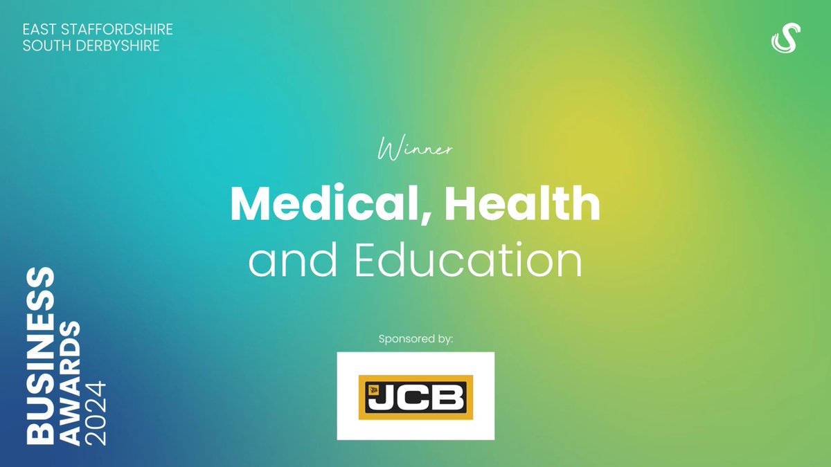 Congratulations to <a href="/www_MHE_ltd/">Medical, Health and Education Ltd</a>, winners of the 'Best Use of Innovation or Technology' award at the 2024 East Staffordshire &amp; South Derbyshire Business Awards 🏆

This category is kindly sponsored by <a href="/JCBmachines/">JCB</a>.