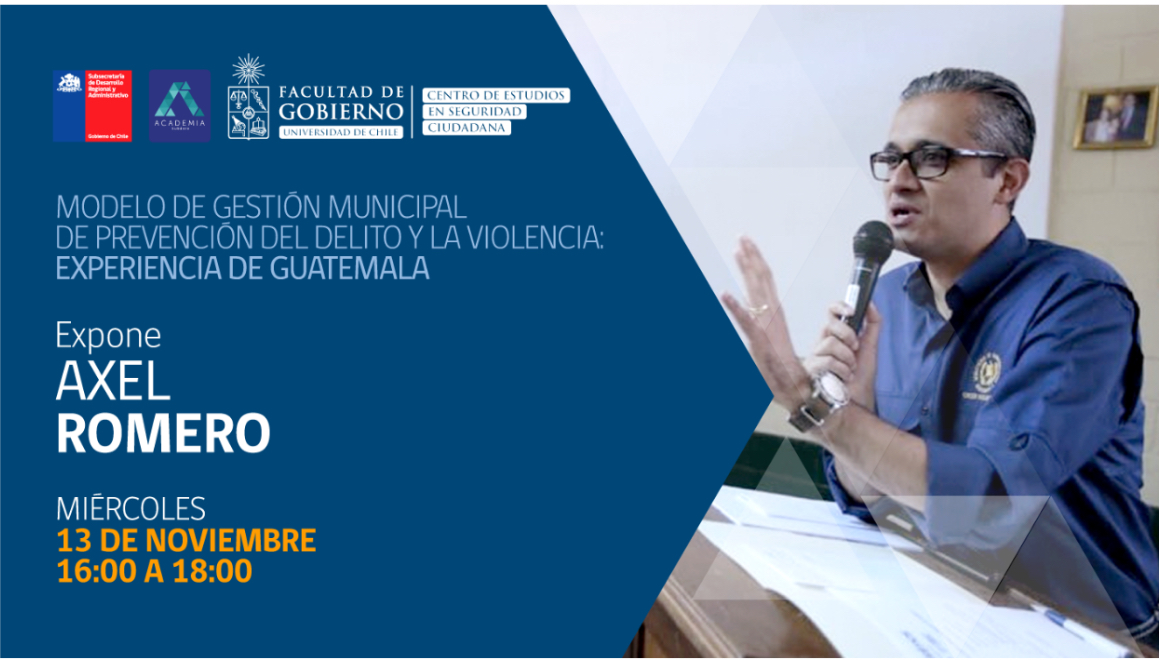 Tuve el gran gusto de brindar la charla magistral de cierre del Diplomado en Seguridad Ciudadana del Centro de Estudios en Seguridad Ciudadana de la Universidad de Chile para funcionarios de Gobiernos Locales.

Muy agradecido con las autoridades del CESC-UChile por la Invitación